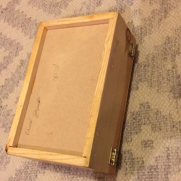 Handmade Wood Box with Ashley Engraved into Top Pattern 50% WHEN BUNDLING 2 OR M - Picture 6 of 8